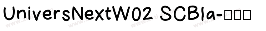 UniversNextW02 SCBla字体转换
